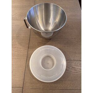KitchenAid K45 Stainless Steel 4.5 Quart Twist Lock Mixing Bowl Handle & Lid